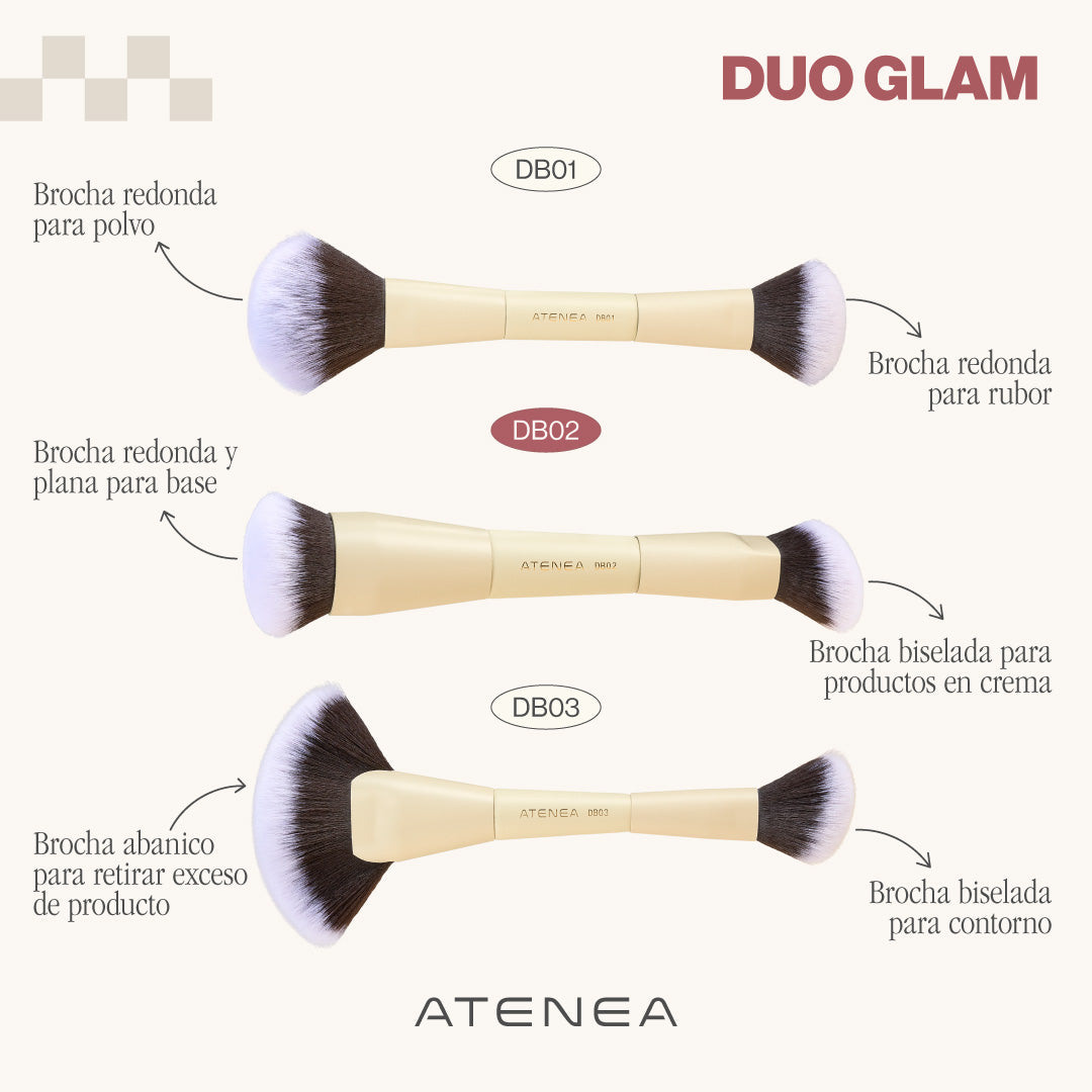 DUO BRUSH FOR BASE AND CREAM
