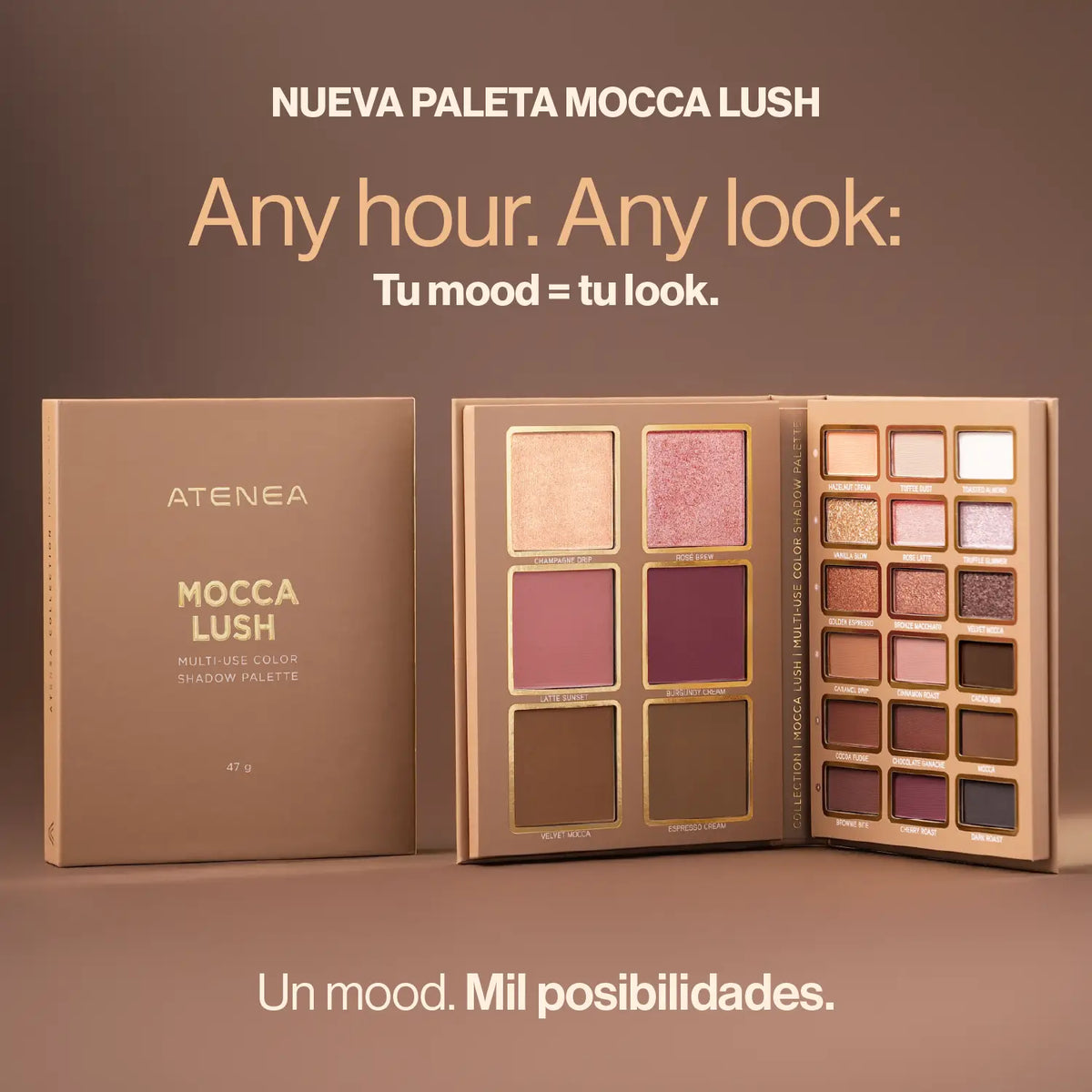 Paleta de sombras multiusos Moccalush