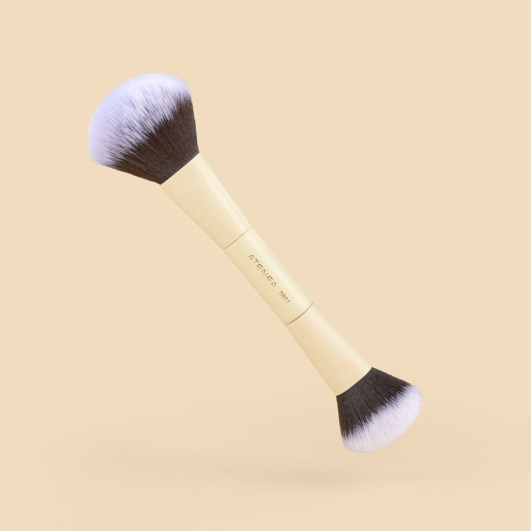 Set Brochas Brocha Para Corrector Atenea BROCHA DUO POLVO Y RUBOR