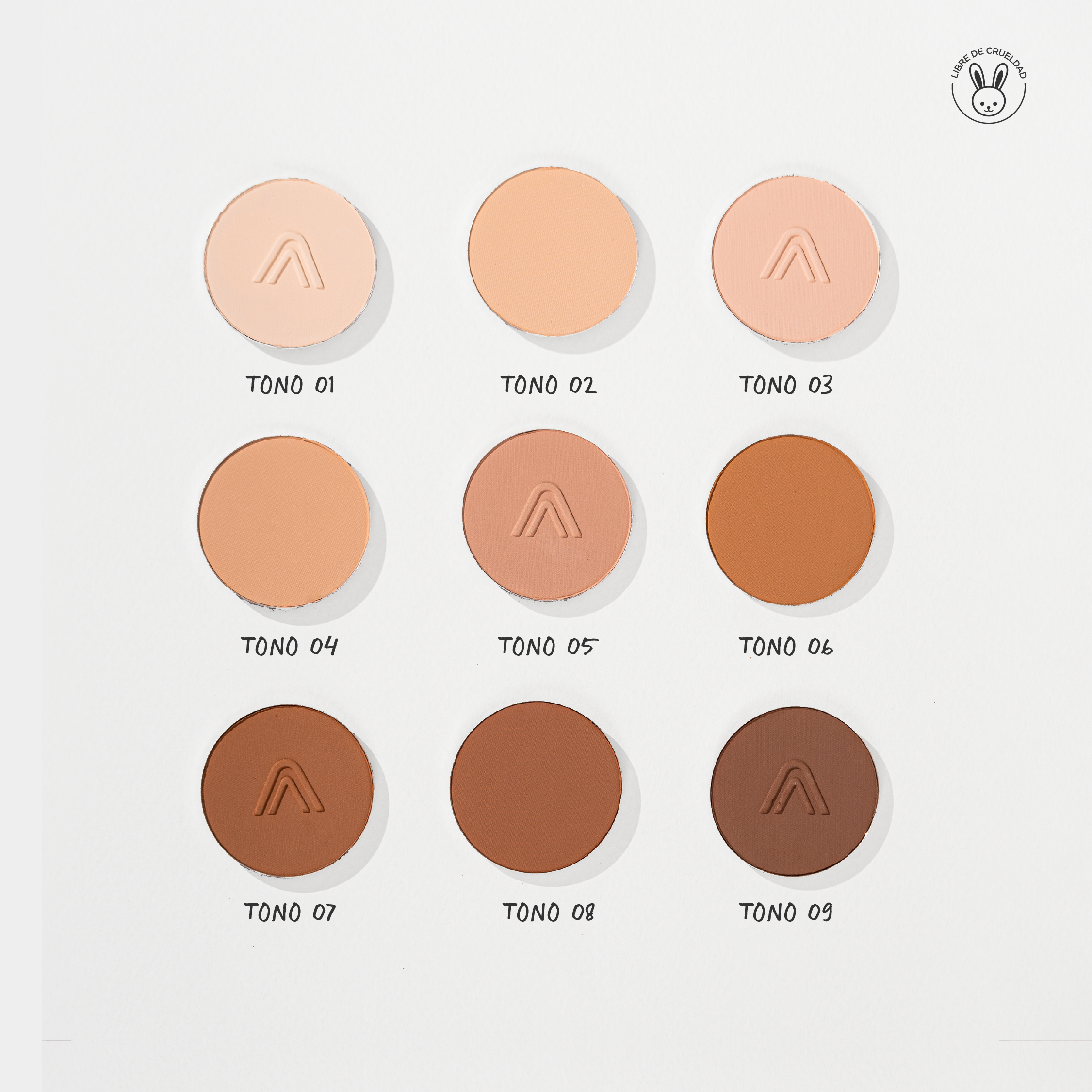 PALETA DE POLVOS COMPACTOS NATURAL TOUCH