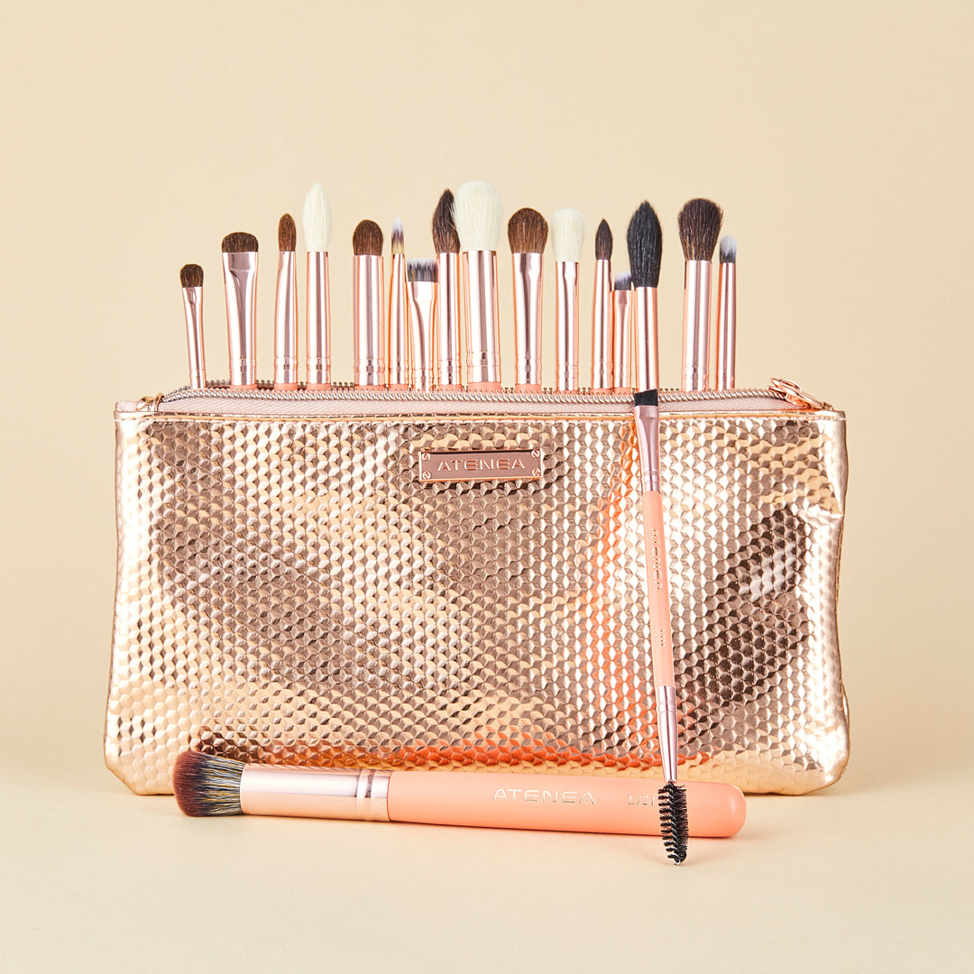 KIT DE BROCHAS DE MAQUILLAJE CORAL LIFE
